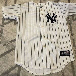 Derek Jeter 2009 New York Yankees World Series White Home Men's Jersey